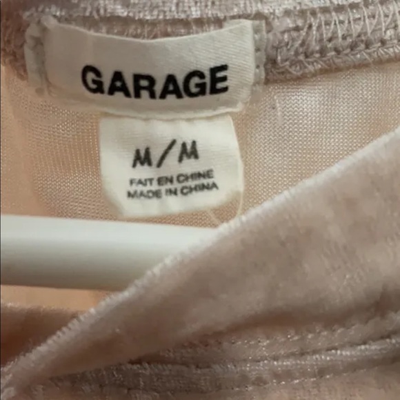 Velvet T-shirt, brand: Garage, size:medium, beige - Picture 3 of 4